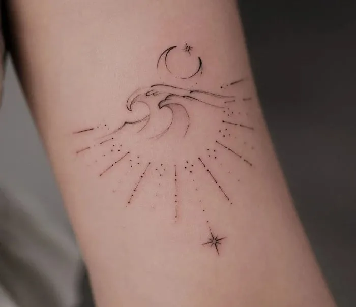 Tatuaje minimalista realizado en Xtreme Tattoo Murcia